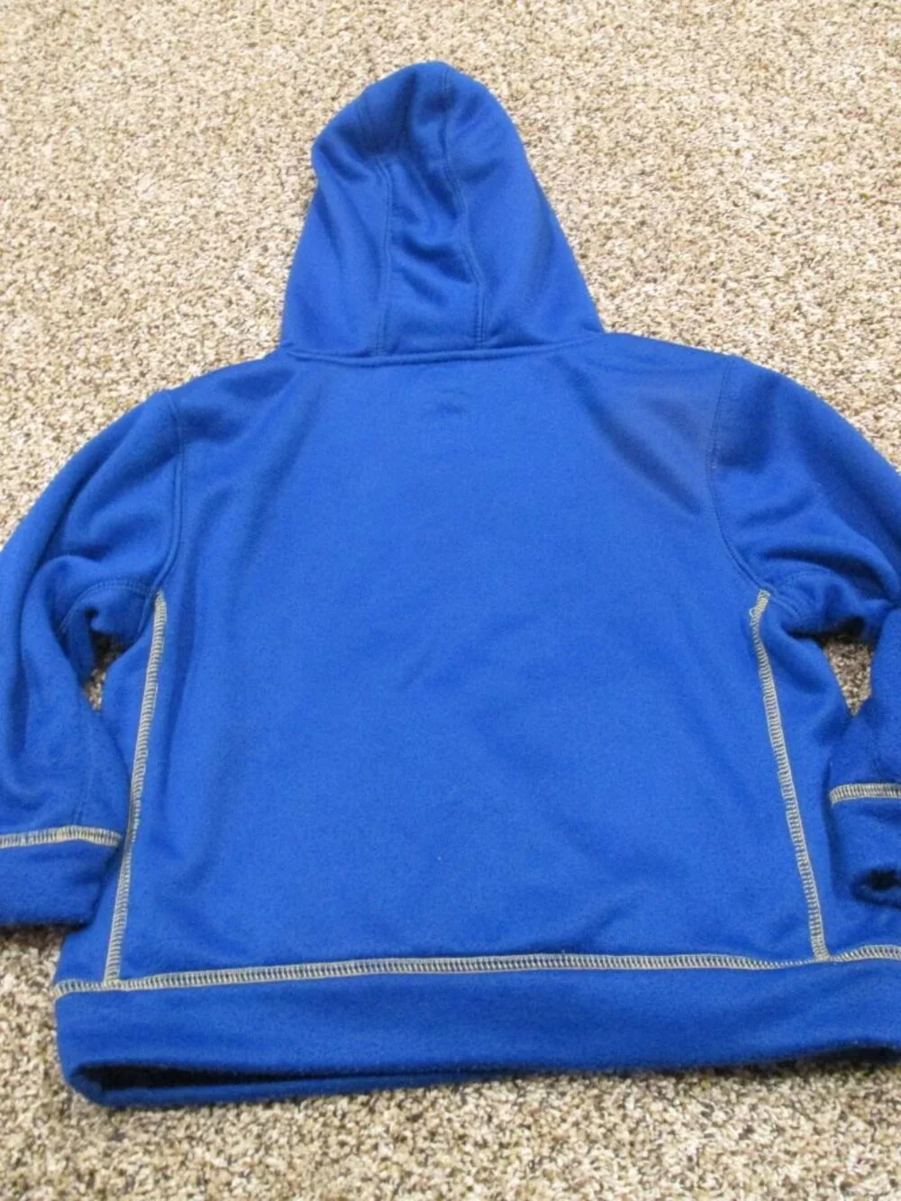 Energy Zone Hooded Pullover Jacket Boys Size XS 4/5 Blue Long Sleeve Coat Hoodie - Picture 4 of 4